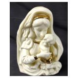 Lefton Porcelain Mother Mary Baby Jesus Music Box