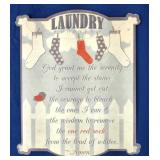 Laundry Prayer Metal Sign