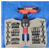 Husky Ratcheting T-handle Driver Set