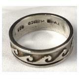 Sterling Wave Design Ring - Mexico