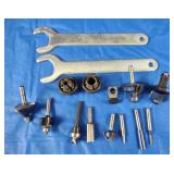 Router Bits (10), Collets (2), Wrenches (2)