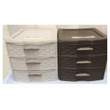Sterilite 3 Drawer Weave Storage Box (2)
