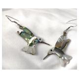 Mother of Pearl Hummingbird Earrings