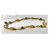 12k GF Leaf Design Bracelet by Karen Lynne