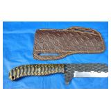 H-C Bull Cutter Knife w/Paddle Sheath, New