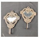 Cast Iron Mirrored Coat Hanger (2)