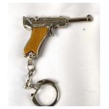 Vtg Victory Luger Pistol Keychain