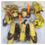 Ratchet Straps, 1.5" Yellow