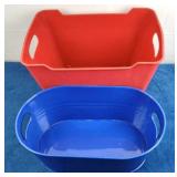 Metal & Rubber Buckets (2)
