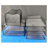 Black Mesh Desk Organizers