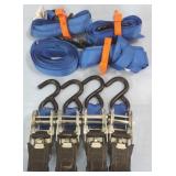 Ratchet Straps, 1" Blue