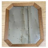 Oak Framed Decorative Mirror
