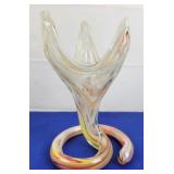 Vtg Art Glass Vase