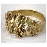 10K (417) Nugget Style Ring