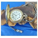 Milan Quartz Pocket Watch w/Chain