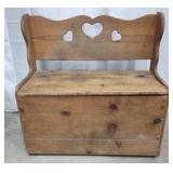 Wood Storage Bench