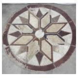 Round Cowhide Rug