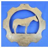 Cast Iron Cut-Out Horse Decor