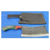 H-C Cleaver Knife w/Sheath, New