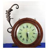 Double Sided, Train Station Clock w/Wall Bracket