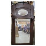 Antique Entryway  Beveled Glass Mirror