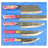 Handmade Premium Chef Knife Set of 5, New [x5]