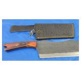 H-C Cleaver Knife w/Sheath, New