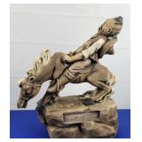 Vtg Plaster Mexican on Bucking Horse