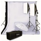 Photo Lighting Kit w/Backdrop