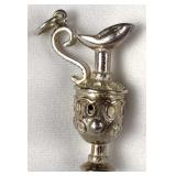 900 Silver Pitcher Charm/Pendant