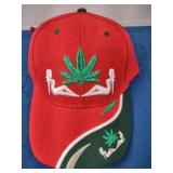 Red/Grn "Mary Jane" Ball Cap, NEW