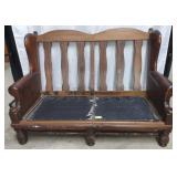 Wood Bench for Cushion Seating