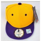 Gold/Purple Ball Cap, Junior Size S New