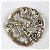 Sterling Celtic Brooch