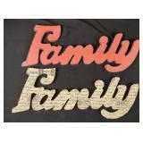 Family Wood Cut-Out Signs (2)