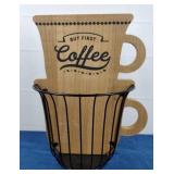 Coffee Wall or Countertop Basket