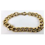 Chunky Gold Tone Cuban Link Bracelet