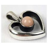 James Avery Sterling Heart Pendant, Retired