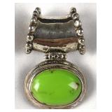 725 Silver Pendant w/ Gaspeite Stone
