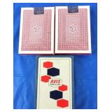 Vtg Avis & Aviator Playing Cards (3)