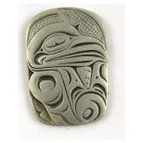 Native Haida Raven Bird Medallion