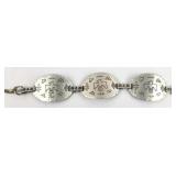 Vtg Aluminum Thunderbird Design Bracelet