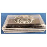 Vintage Plexiglas Jewelry Box
