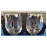 Always Right Stemless Wine Glasses