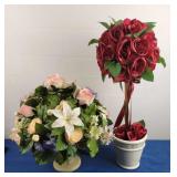 Silk Flower Arrangements (2) Roses