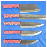 Handmade Premium Chef Knife Set of 5, New [x5]