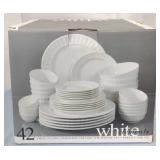 White Elements Paloma 42-Piece Set, NEW