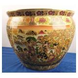 Royal Satsuma Japanese Fish Bowl Planter