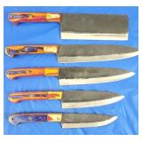 Handmade Premium Chef Knife Set of 5, New [x5]