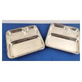 Stainless Partitioned Mess Trays [x6]